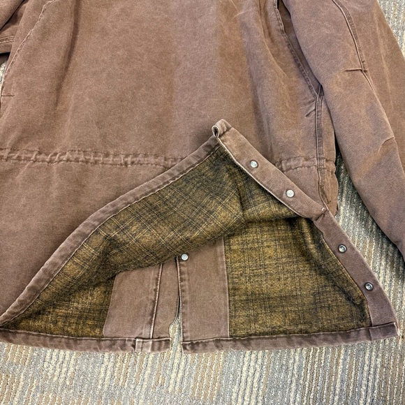 Carhartt brown canvas chore coat with corduroy collar - Picture 5 of 7
